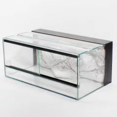   70 x 40 x 40 cm | Prémium minőségű terrárium | 3D sziklaháttérrel