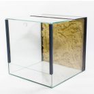 30 x 30 x 30 cm | Prémium minőségű terrárium | 2D sziklaháttérrel