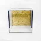 30 x 30 x 30 cm | Prémium minőségű terrárium | 2D sziklaháttérrel