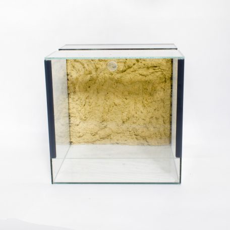 30 x 30 x 30 cm | Prémium minőségű terrárium | 2D sziklaháttérrel