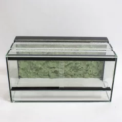   60 x 30 x 30 cm | Prémium minőségű terrárium | 2D sziklaháttérrel