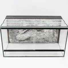  80 x 40 x 40 cm | Prémium minőségű terrárium | 3D sziklaháttérrel