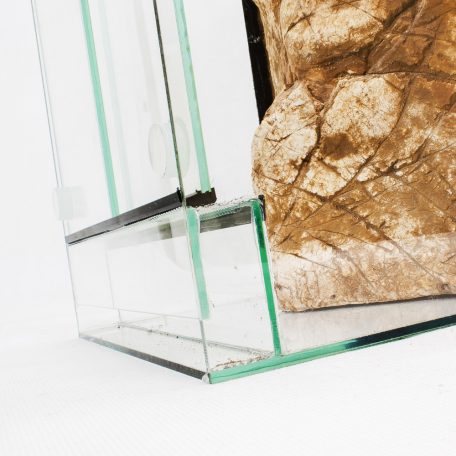 80 x 40 x 40 cm | Prémium minőségű terrárium | 3D sziklaháttérrel