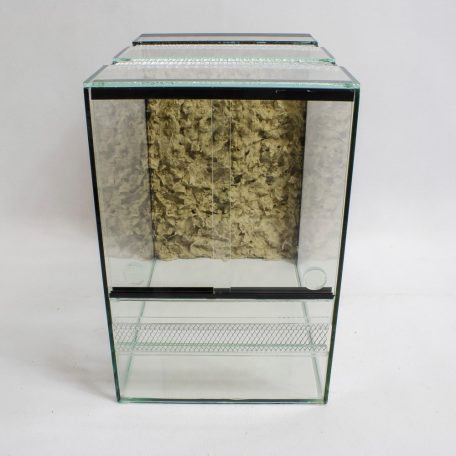 20 x 30 x 20 cm | Prémium minőségű terrárium | 2D sziklaháttérrel