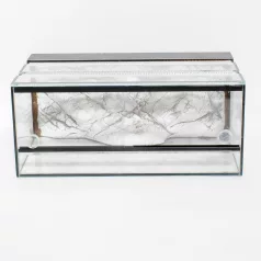  70 x 30 x 30 cm | Prémium minőségű terrárium | 3D sziklaháttérrel