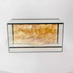   90 x 50 x 40 cm | Prémium minőségű terrárium | 3D sziklaháttérrel