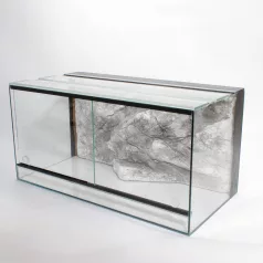   100 x 50 x 40 cm | Prémium minőségű terrárium | 3D sziklaháttérrel