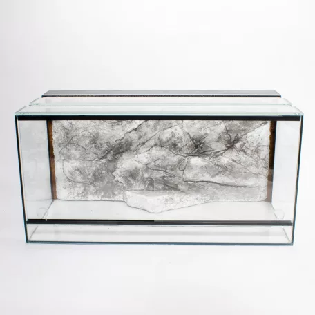 100 x 50 x 40 cm | Prémium minőségű terrárium | 3D sziklaháttérrel