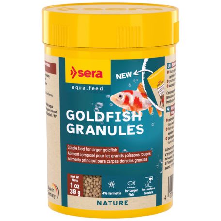 Sera Goldfish Granules | Színfokozó granulált alapeleség aranyhalak számára – 100 ml / 33g