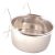 Trixie Bowl with Holder, Stainless Steel | Madáretető (fém) kalitkákba - 150 ml / 7 cm