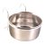 Trixie Bowl with Holder, Stainless Steel | Madáretető (fém) kalitkákba - 300 ml / 9 cm