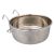 Trixie Bowl with Holder, Stainless Steel | Madáretető (fém) kalitkákba - 900 ml / 14 cm