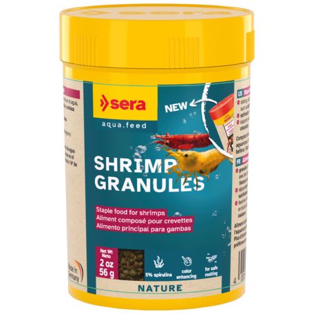 Sera Shrimps Granules Nature | Süllyedő granulátum garnélák számára – 100 ml / 55 g