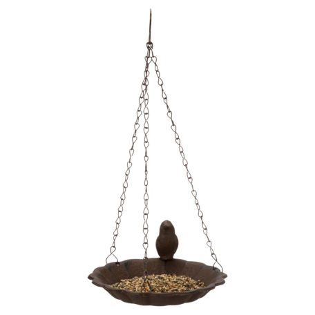 Trixie Bird Bath with bird | Kerti madárfürdő (barna) vadmadarak részére - 250 ml / 16 cm