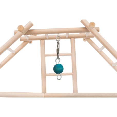 Trixie Wooden Ladder Playground | Játszótér létrával (fa) díszmadarak részére - 44x44x16 cm