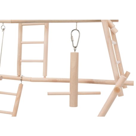 Trixie Wooden Ladder Playground | Játszótér létrával (fa) díszmadarak részére - 44x44x16 cm
