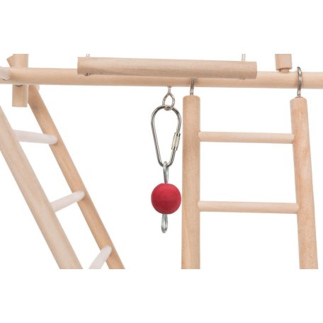 Trixie Wooden Ladder Playground | Játszótér létrával (fa) díszmadarak részére - 44x44x16 cm