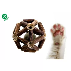   JK Animals | Macskamentás labda fa gömbben | Természetes macskajáték – 6,5 cm