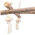 Trixie Swing on Rope | Játék (fa hinta kötélen) díszmadarak részére - 27x27x27 cm