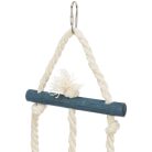 Trixie Wooden Toy on a Rope | Fa játék kötéllel nagy papagájok részére - 24 cm