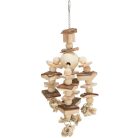 Trixie Wooden Toy | Fa játék parafával nagy papagájok részére - 35 cm