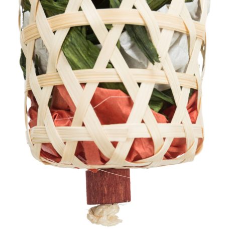 Trixie Natural Toy on a Sisal Rope | Játék (pálmalevél) díszmadarak részére - 35 cm