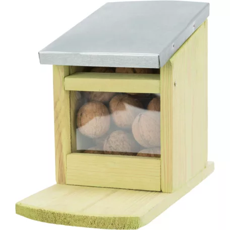 Trixie Feeding station for squirrels | Etető mókusok részére (fenyőfa/fém) - 12x18x24 cm