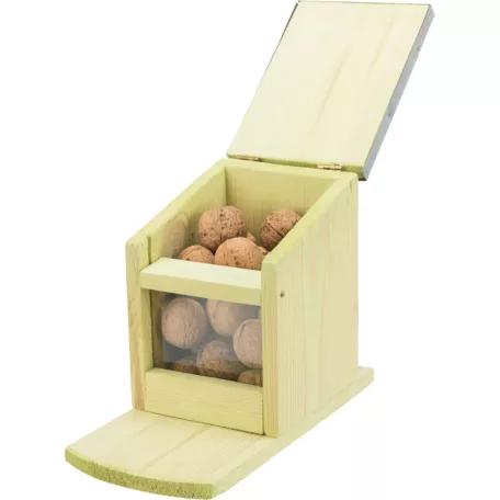 Trixie Feeding station for squirrels | Etető mókusok részére (fenyőfa/fém) - 12x18x24 cm