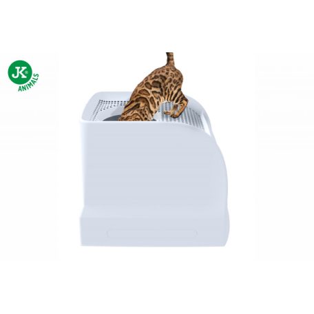 Imac | Frida macskatoalett felső bejárattal - 56×40×43 cm - világosszürke