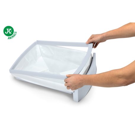 Imac | Frida macskatoalett felső bejárattal - 56×40×43 cm - világosszürke