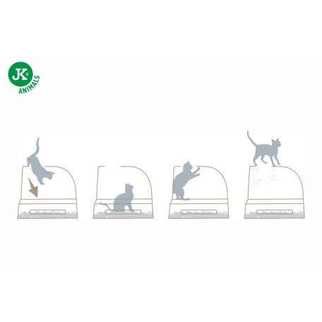 Imac | Frida macskatoalett felső bejárattal - 56×40×43 cm - világoszöld