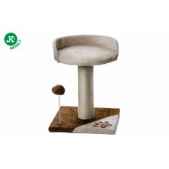   JK | Caty macskakaparó pihenővel, játékkal 32X32X40cm, bézs/barna