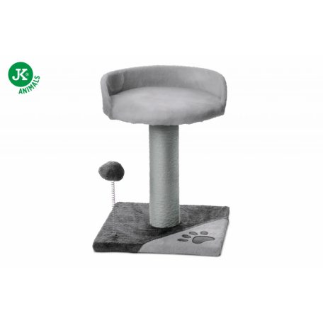 JK | Caty macskakaparó pihenővel, játékkal 32X32X40cm, szürke