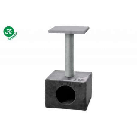 JK | DIABLO plüss macskaház szürke 36x36x66cm