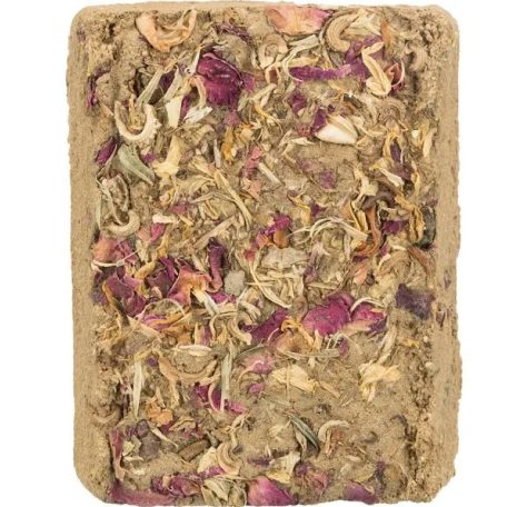 Trixie Clay Stone with Flowers | Fogkoptató rágcsálóknak | Virágos - 100 g