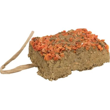 Trixie Clay Stone with Flowers | Fogkoptató rágcsálóknak | Sárgarépával - 100 g