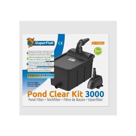 SuperFish | PONDCLEAR KIT 3000 | Víztisztító készükék szett 3000