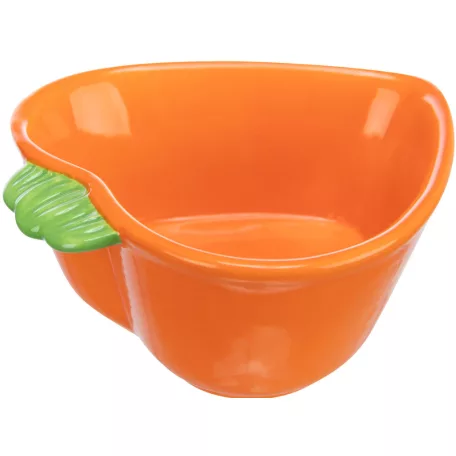 Trixie Ceramic Bowl Carrot | Répa formájú kerámia tál rágcsálóknak – 180 ml / 12 × 11 cm