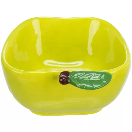 Trixie Ceramic Bowl Apple | Alma formájú kerámia tál rágcsálóknak – 180 ml / 12 × 11 cm