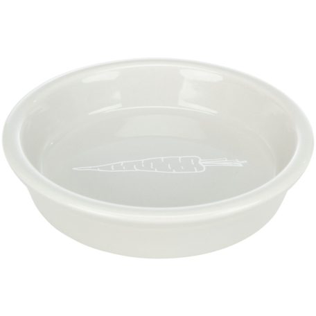 Trixie Ceramic Bowl | Kerámia tál (fehér,csíkos) rágcsálók részére - 0,2 l / 14 cm