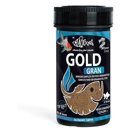 Haquoss | GOLDGRAN | Teljes értékű granulált, aranyhal táp - 100 ml / 43 g