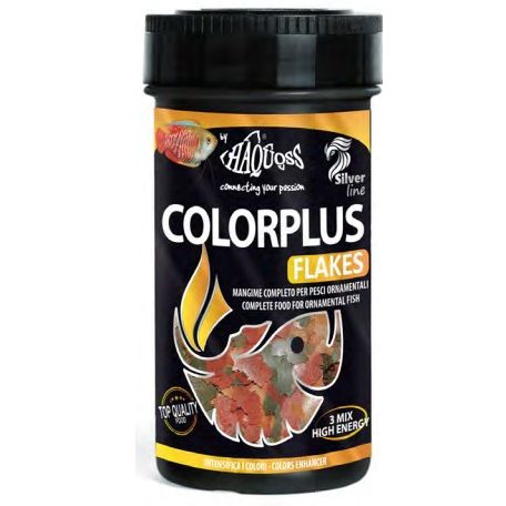 Haquoss | COLOR PLUS FLAKES | Teljes értékű lemezes, édesvízi haltáp - 250 ml / 40 g