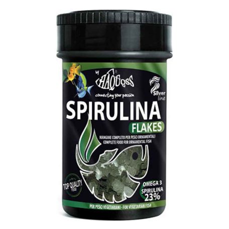 Haquoss | SPIRULINA FLAKES | Teljes értékű spirulina lemezes, akváriumi haltáp - 100 ml / 16 g