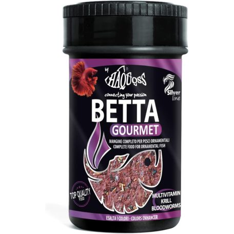 Haquoss | BETTA GOURMET | Teljes értékű lemezes, Betta/ ragadozó haltáp - 100 ml / 18 g