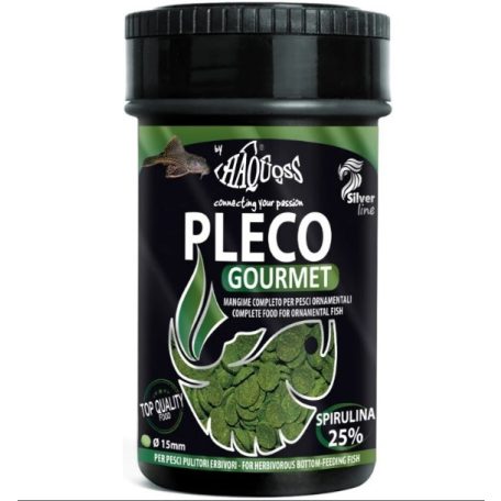 Haquoss | PLECO GOURMET | Teljes értékű algapellet, mindenevő fenéken élő haltáp - 100 ml / 34 g