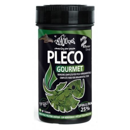 Haquoss |  PLECO GOURMET | Teljes értékű algapellet, mindenevő fenéken élő haltáp - 250 ml / 85 g