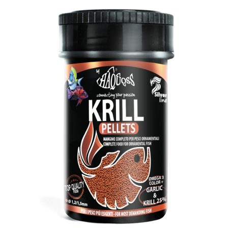 Haquoss | KRILL PELLETS | Teljes értékű pellet, garnélarák haltáp - 100 ml / 48 g