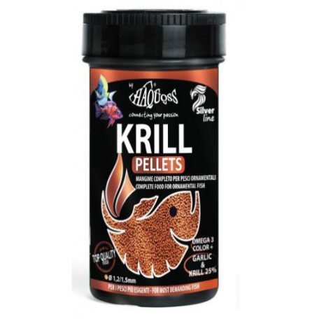 Haquoss | KRILL PELLETS | Teljes értékű pellet, garnélarák haltáp - 1000 ml / 480 g