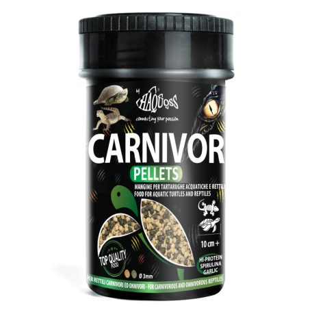 Haquoss | CARNIVOR PELLETS| Granulátum húsevő és mindenevő hüllőknek - 250 ml