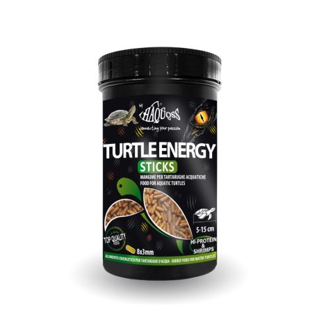 Haquoss | TURTLE ENERGY STICKS| Energiadús prémium vízi  teknős táp - 1000 ml